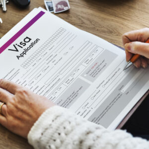 Visa Application Travel Form Concept